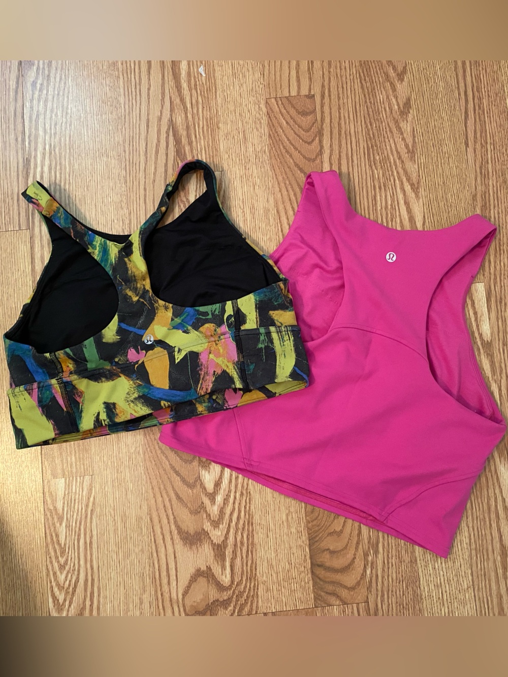 Lululemon bundle invigorate tank Wunder train sports bra size 12 pink